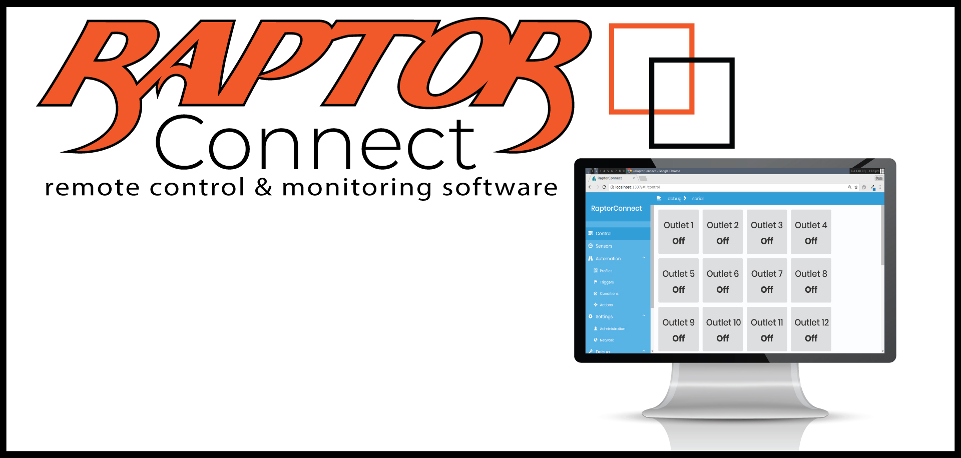 Raptor Connect Control and Monitoring Software
